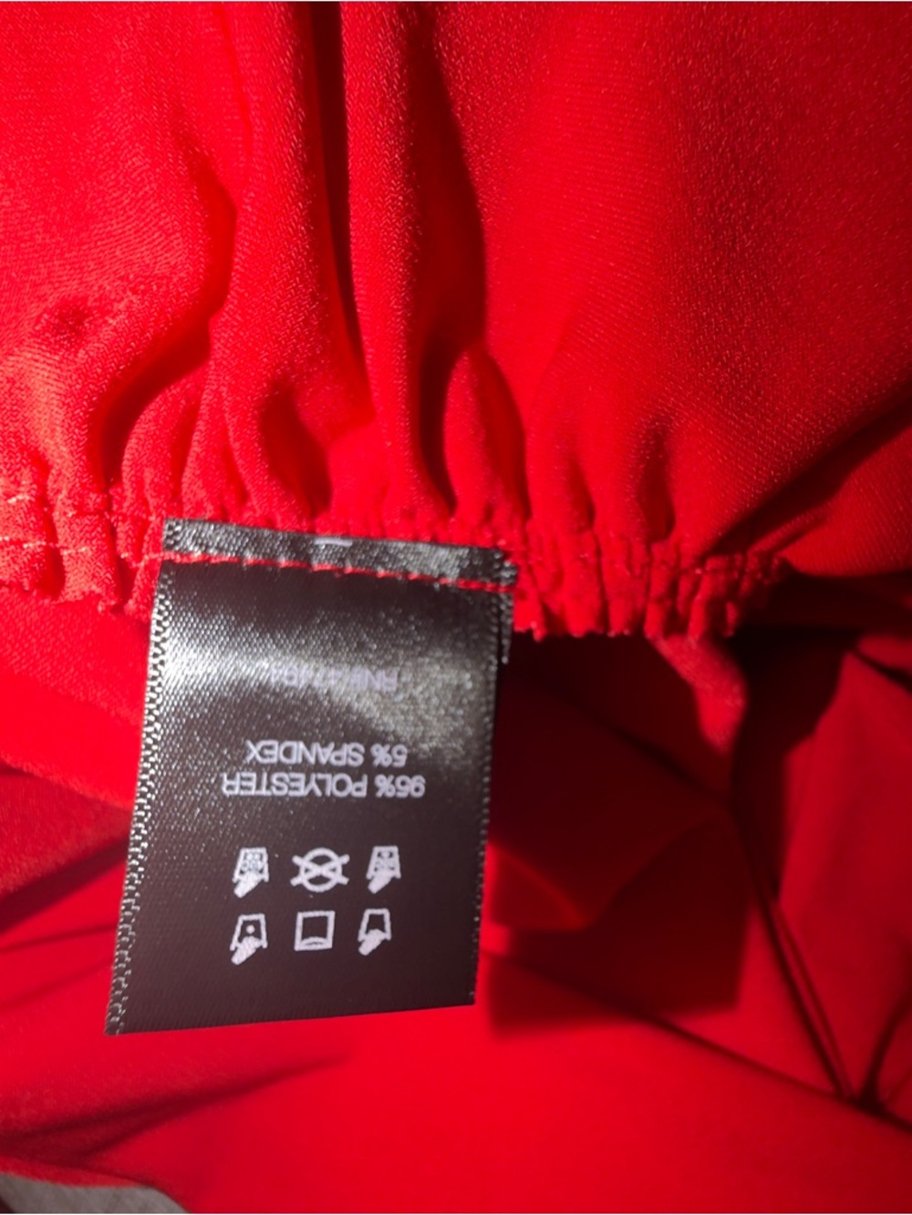 Strapless Red Ruched Side-Slit Dress - Picture 3 of 4